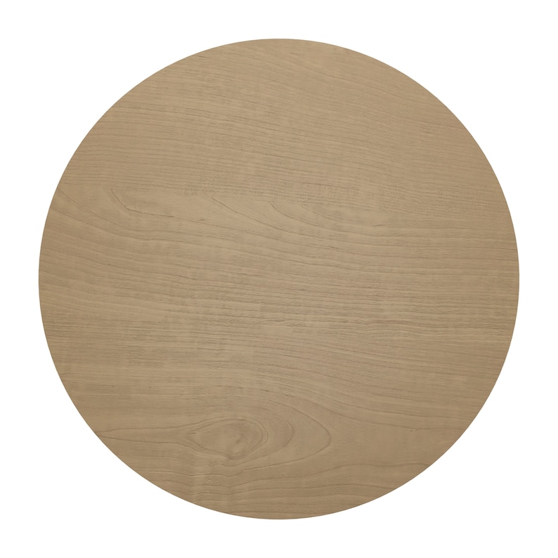 Orion 31 inch Light Round Dining Table / True Scandinavian Contemporary from Solid Baltic Birch Wood / Oak finish image 8