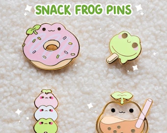 Pines de esmalte duro de Snack Frog Sprout Pets