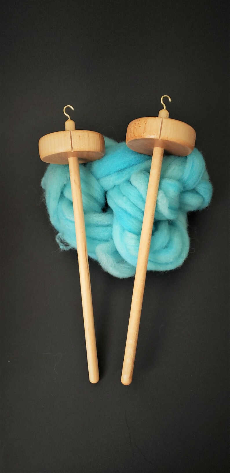 Drop Spindle / Drop Spindle Kit / Refill Wool for Spinning or Felting