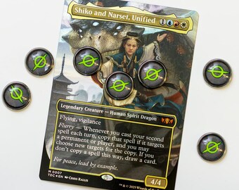 Handmade Poison/Infect Counters for Magic: The Gathering - Glass & Metal Game Pieces by Battle Baubles