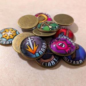 Battle Baubles Character Class Tokens for Dungeons & Dragons or Pathfinder