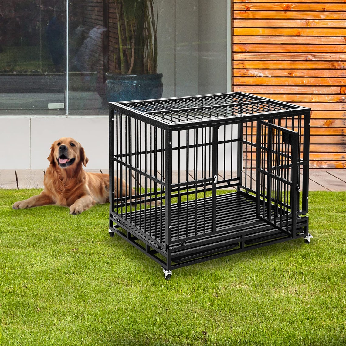 Cage pour chien robuste Cage de chien chenil en acier au Etsy