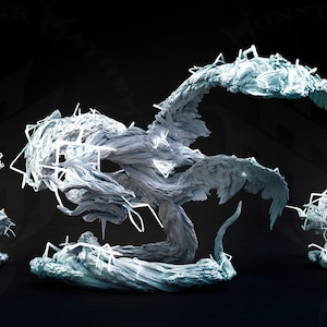 Storm Dragon Miniature: Resin Printed Tabletop Mini (Unassembled)