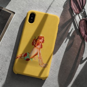 Triple Threat: Retro Vintage Collage Art 50s Pin Up Angel Devil Phone Tough Case iPhone Samsung