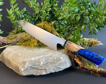 chef knife, 67 layers damascus knife, chefs blade, Epoxy knife mothers day gift, hand crafted knife, japanese cooking, vg-10 set, Newly Design