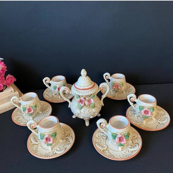Capodimonte Tea Set Etsy Australia