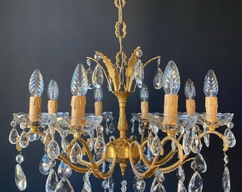 FREE SHIPPING Antique chandelier from Italy, 20th century