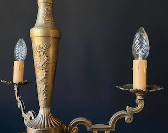 Antique bras chandelier from Italy