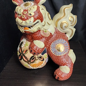 Japanese Kutani Lion - Etsy Japanese Kutani Lion - Etsy
