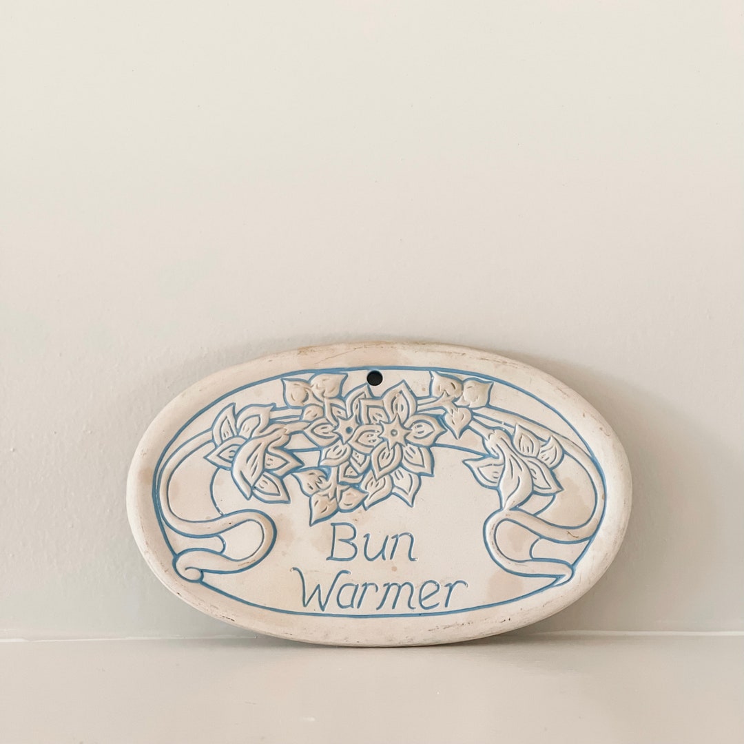 Bun Warmer Lyn Ulick 1992 Painted Bun Warmer Tile, Bread Warmer Tag Etsy