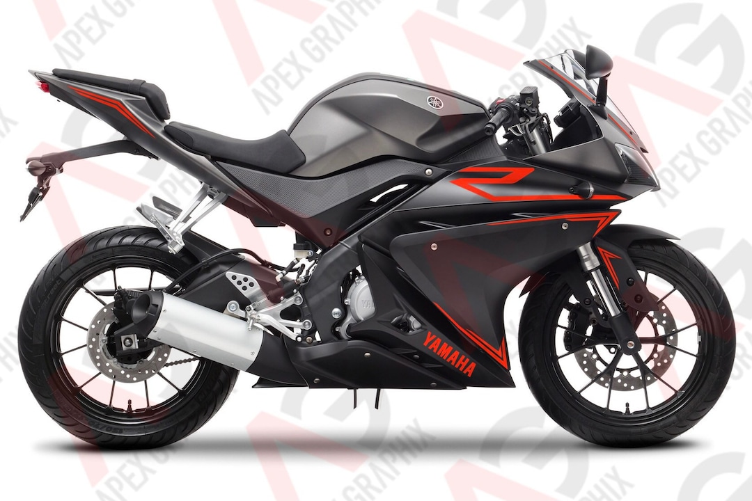 Yamaha YZF R125 Decal Sticker Full Body Kit Etsy UK