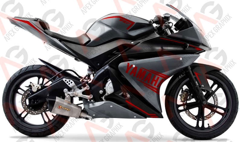 Yamaha YZF R125 Decal Sticker Full Body Kit - Etsy UK