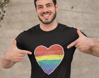 Pride Rainbow Heart Tee