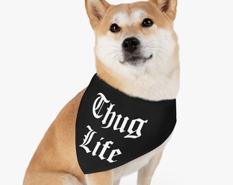 thug life dog shirt