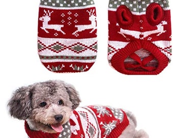 dog santa sweater