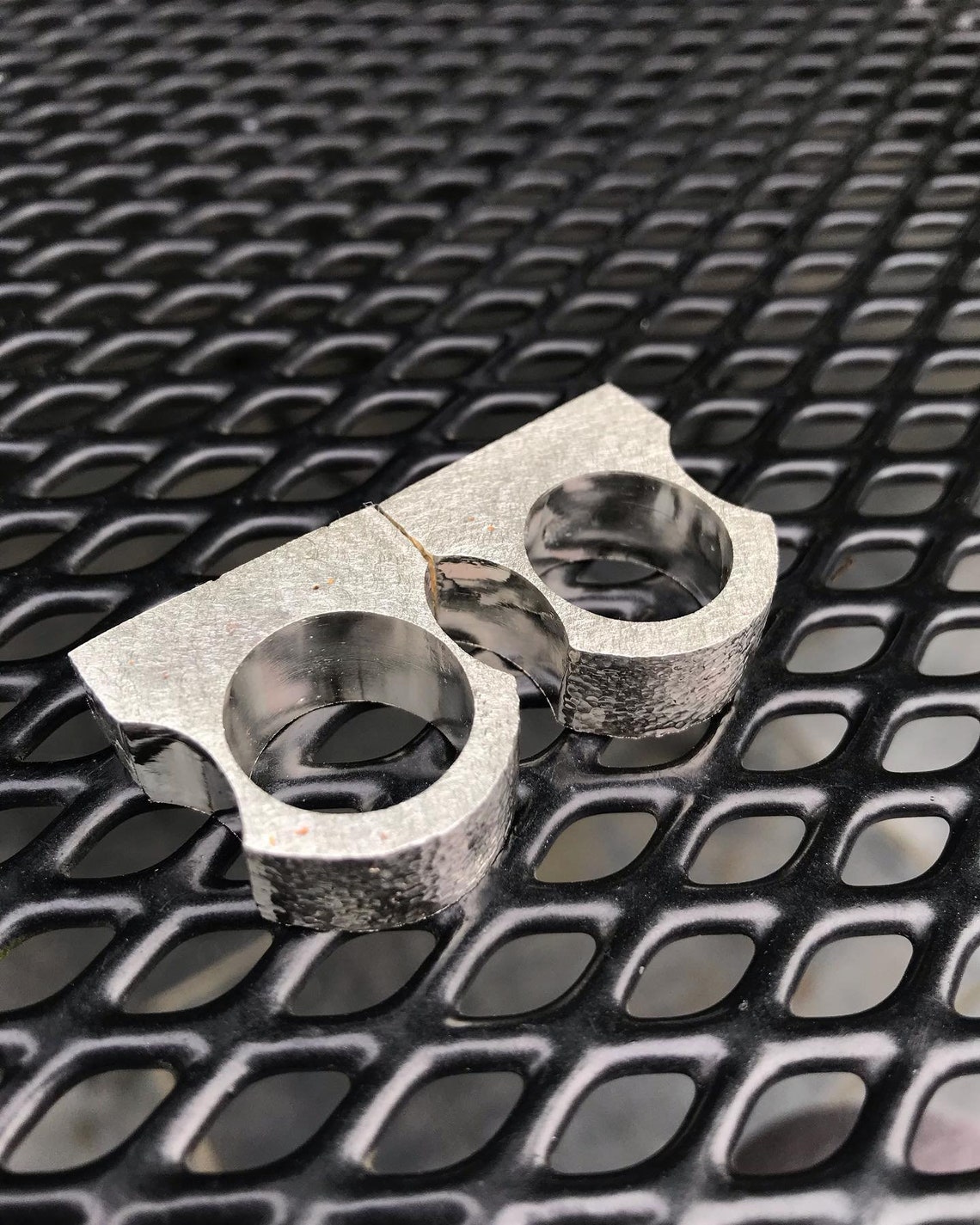 Handmade sterling silver 'Clock' ring. Etsy