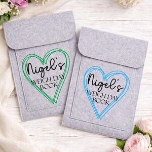 Personalised Felt Weight Loss Journey Folder: Slimming Pouch afbeelding 4