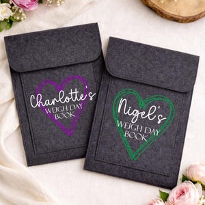 Personalised Felt Weight Loss Journey Folder: Slimming Pouch afbeelding 6