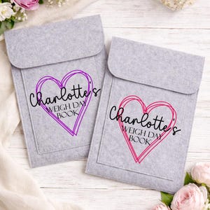 Personalised Felt Weight Loss Journey Folder: Slimming Pouch afbeelding 3