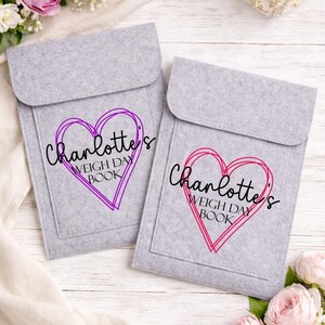 Personalised Felt Weight Loss Journey Folder: Slimming Pouch afbeelding 8