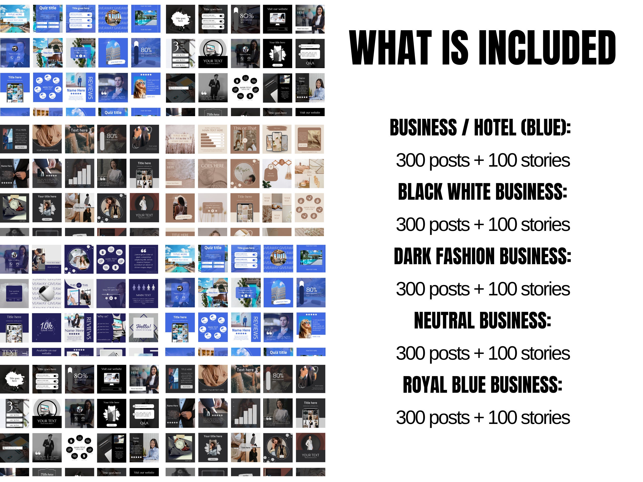 Mega Bundle Business Instagram Canva Template, 3000 plantillas ...