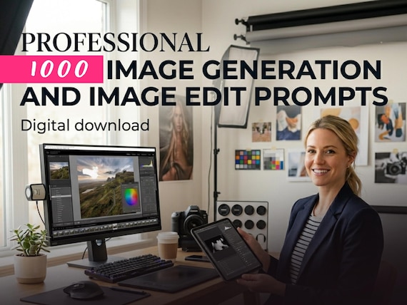 Professional 1000+ Image Generation and Image Edit Prompts Bundle | Digital Download AI Prompt Guide for Photographers, Designers & Creators