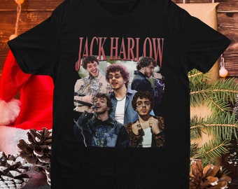 Vintage 90s Jack Harlow camiseta negra unisex, hip hop RnB Rap unisex camisa homenaje, regalo de fans de Morena para mujeres, camiseta retro de los 90