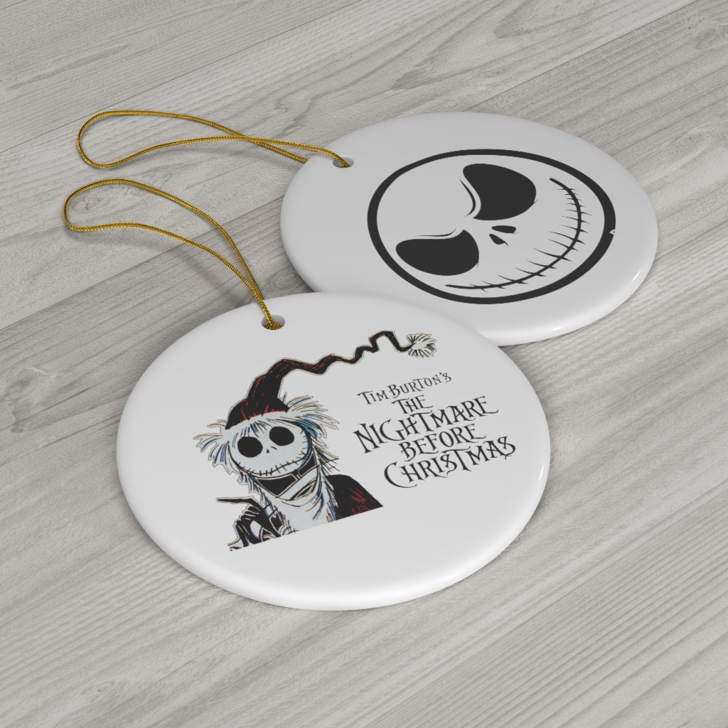 Nightmare Before Christmas Ornament Ceramic Ornaments Gift | Etsy