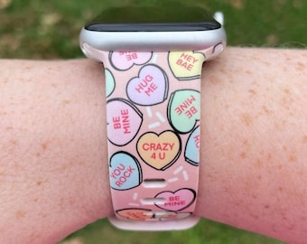 Candy Heart Watch Band Compatible with Apple Watch Samsung Garmin