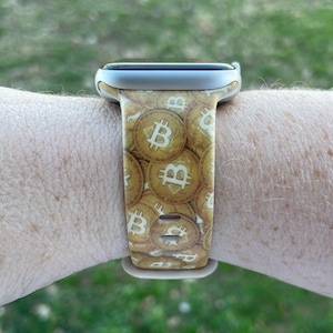 Bitcoin Watch Band Compatible with Apple Watch Samsung Garmin