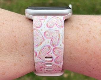 Heart Watch Band Compatible with Apple Watch Samsung Garmin