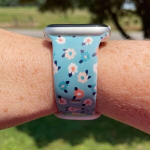 Floral Watch Band Compatible with Apple Watch Samsung Garmin