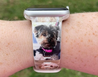 Custom Pet Picture Watch Band Compatible with Apple Watch Samsung Garmin