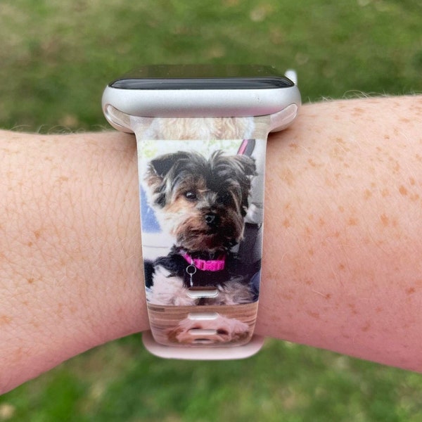 Custom Pet Picture Watch Band Compatible with Apple Watch Samsung Garmin