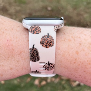 Leopard Pumpkin Watch Band Compatible with Apple Watch Samsung Garmin