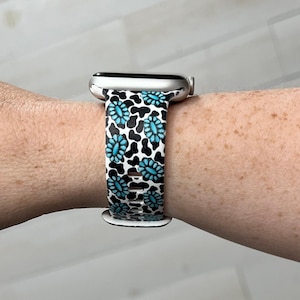 Turquoise Cow Gem Watch Band Compatible with Apple Watch Samsung Garmin