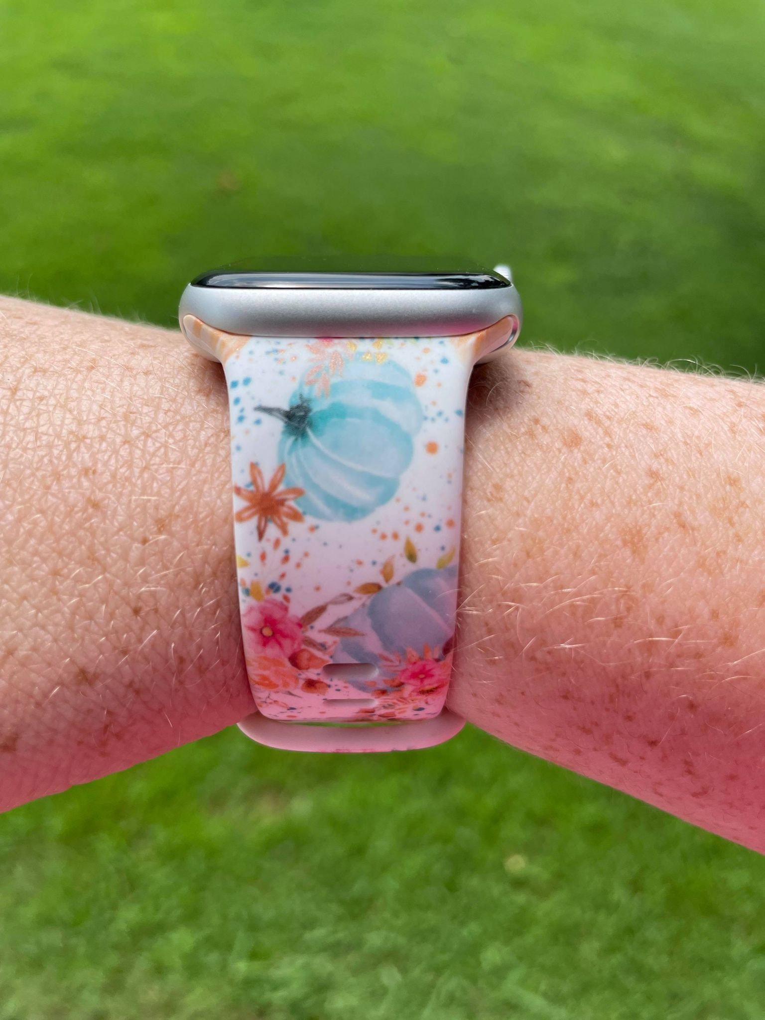 Fall Pumpkin Watch Band