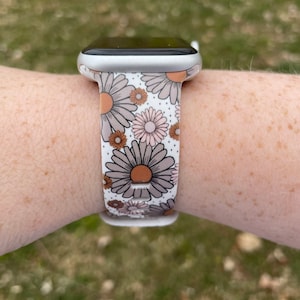 Floral Watch Band Compatible with Apple Watch Samsung Garmin