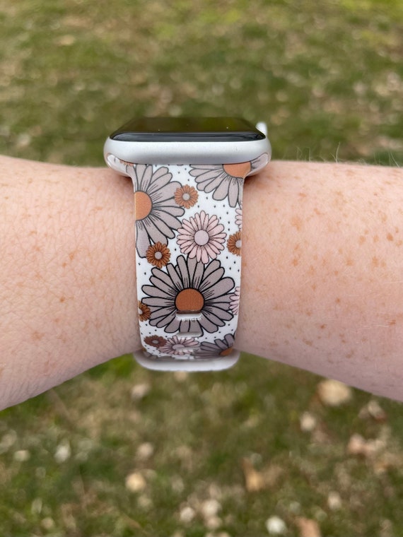 Floral Watch Band Compatible with Apple Watch Samsung Garmin