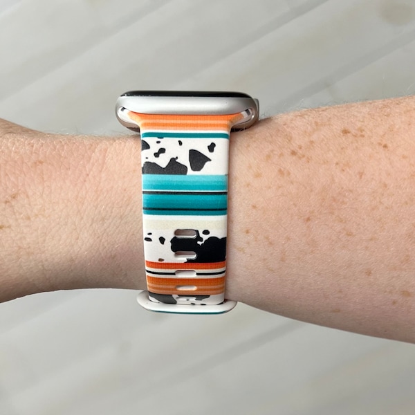 Cow Serape Watch Band Compatible with Apple Watches Samsung Garmin
