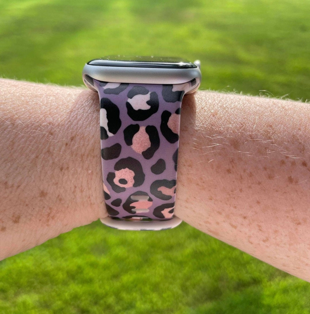 Leopard Watch Band Compatible With Apple Watch Samsung Garmin Etsy