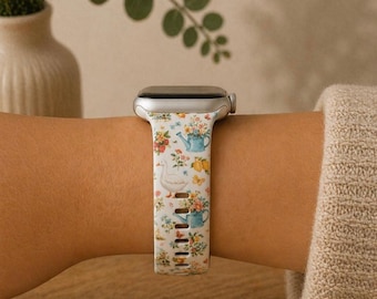 Correa de reloj Vintage Garden Goose compatible con Apple Watch, Samsung y Garmin.