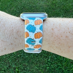 Fall Pumpkins Watch Band Compatible with Apple Watch Samsung Garmin