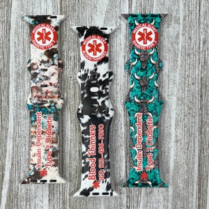 Medical Alert Watch Bands Compatible with Apple Watches