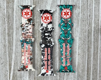 Medical Alert Watch Bands Compatible with Apple Watches