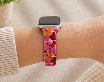 Correa Hiscabis Floral compatible con Apple Watch, Samsung y Garmin.