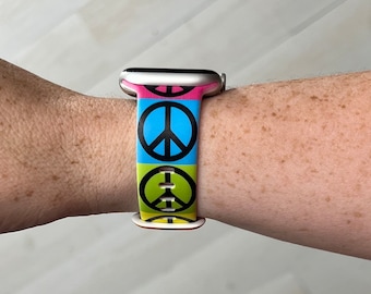 Peace Watch Band Compatible with Apple Watch Samsung Garmin