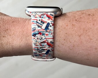 Forth Of July Camper Watch Band Compatible with Apple Watch Samsung Garmin