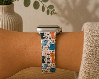 Correas de reloj Cats compatibles con Apple Watches, Samsung y Garmin
