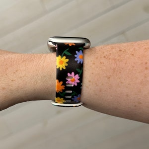 Floral Watch Band Compatible with Apple Watch Samsung Garmin